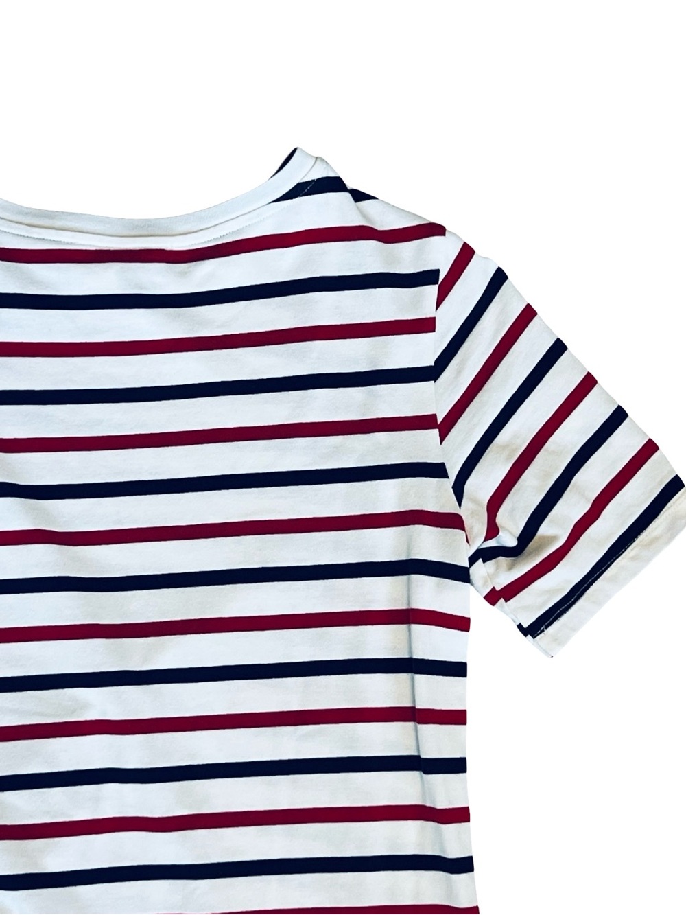Pomander Place Tuckernuck Women’s Sz S Red Blue White Stripe Midi Dress Cotton - Picture 9 of 11